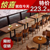 定制西餐厅沙发靠墙简约奶茶冷饮店咖啡厅火锅店卡座沙发桌椅组合