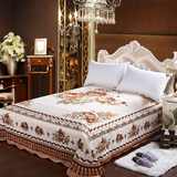 纯棉床单单件 老式上海国民明光床单3D印花大被单1.8m2.0米床包邮