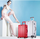 日默瓦 新款拉杆箱 铝镁合金旅行箱 铝框学生行李箱托运箱 万向轮