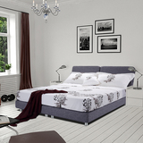 慕思简爱套床带床垫 大户型布艺床可拆洗现代简约双人床1.8米