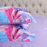 安睡宝家纺 全棉印花四件套1.8M床 双人床单 被罩套件 空中花苑