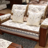 天姿添彩 现代中式沙发垫四季实木沙发坐垫布艺组合沙发套巾定做