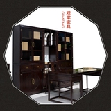 新中式实木书桌椅组合电脑桌椅书柜仿古书房写字台画案样板房家具
