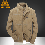 Afs Jeep/战地吉普立领加厚休闲短款棉服男夹克棉衣冬装外套