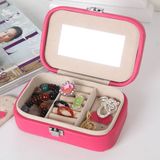 时尚韩国公主珠宝盒可爱出差旅游便携式小号首饰盒欧式化妆盒皮饰
