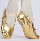 包邮金银色芭蕾舞蹈鞋女式软底肚皮舞女童练功鞋儿童舞蹈鞋软底