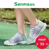 SENMA/森马2016春夏新款运动女鞋系带跑步鞋夏季编织透气跑步鞋