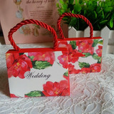 包邮欧式结婚喜糖盒子创意手拎袋纸盒婚礼2费列罗2瑞士莲喜糖成品