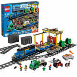 正品乐高LEGO 城市系列电动遥控火车城市货运列车60052 拼插积木