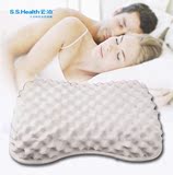 泰国纯天然正品乳胶枕头枕芯 蝶形天鹅绒枕套 面包形枕枕巾