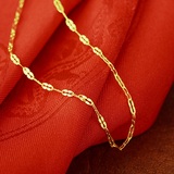 钻石世家项链 18K金女款项链 玫瑰金 彩金 白色K金 水波纹链
