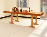美式乡村纯实木中式复古长方形餐桌6人饭桌 小户型餐桌椅组合组装