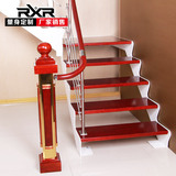 rxr楼梯室内钢木楼梯旋转阁楼楼梯整体楼梯双梁楼梯厂家定制