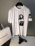 正品Givenchy2016夏季新款男士短袖纪梵希/GVC破洞耶稣情侣T恤