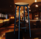 欧式实木酒吧椅新古典前台收银吧凳美式靠背吧台凳法式雕花高脚椅