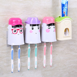 创意漱口杯牙刷架套装浴室情侣杯子韩国三口刷牙杯儿童洗漱杯牙缸