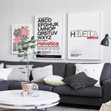 现代简约客厅装饰画三联画设计师经典字体创意挂画书房字母海报
