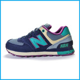 新百伦中国公司授权NBΗ跑步鞋女鞋运动鞋深紫蓝WL574TSY/TSZ/SIA