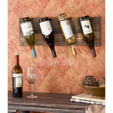 欧式简约复古壁挂实木酒架餐厅吧台挂墙悬挂红酒高脚杯特价
