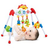 美贝乐婴儿健身架玩具宝宝音乐健身器带摇铃挂件婴儿床铃 MS1001?
