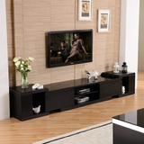 现代简约伸缩组合电视柜 钢化玻璃 顾家小户型1183f客厅地柜矮柜