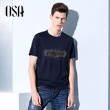 OSA欧莎2015夏季新款男装圆领潮流时尚短袖T恤打底T恤MT517042