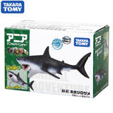 TOMY多美安利亚动物模型仿真儿童认知野生动物大白鲨模型819950
