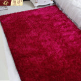 龙禧韩国丝亮丝清新纯色长毛地毯客厅茶几卧室床边毯简约现代
