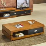茶几简约小户型组合现代电视柜套装 整装宜家新款胡桃木客厅家具