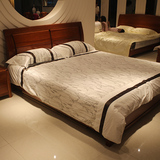 全实木海棠木双人床特价1米5 1米8大床婚床高箱升降气压床