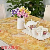 PVC水晶板软玻璃不透明餐桌垫大理石桌布防水塑料台布茶几书桌垫