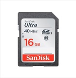 闪迪Sandisk SDHC-16G  40M/S高速存储卡适用于佳能700D/650D/70D