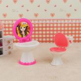 芭比娃娃小甜屋家具马桶洗脸盆组合装芭比配件凯莉娃娃过家家玩具