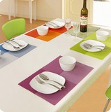 简约长方形欧式餐垫隔热垫 时尚防水餐垫桌垫盘子垫 禾