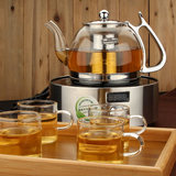 煮茶器 黑茶 电陶炉电磁炉加热烧水壶 耐热玻璃茶壶不锈钢过虑网