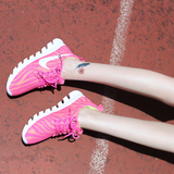 韩版甜粉透气软底网鞋低跟运动鞋跑步鞋学生鞋厚底防滑大网鞋女鞋