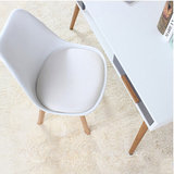实木伊姆斯椅子 创意餐椅现代简约塑料咖啡厅洽谈桌椅组合