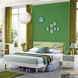 儿童床男孩1.2米简约现代单人床1.5米青少年卧室组合房儿童家具