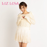 Liz Lisa2016春季新款刺绣蕾丝防走光裙5009日系甜美可爱半身短裙