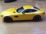1:18 进口奔驰原厂汽车模型 奔驰 AMG GT S C190 黄色现货