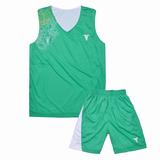 【包邮】科比篮球服绿色配白色双面穿篮球衣印字印好篮球训练服