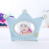成长纪念照片框儿童小相框摆台皇冠卡通相架3寸创意可爱生日礼物