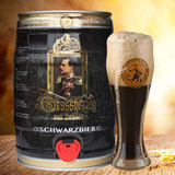 进口啤酒 德国啤酒 黑森公爵大麦黑啤酒 5L桶装德国