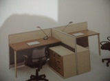 开放式2人员工位电脑桌屏风卡座2人位职员办公桌椅组合简约现代