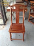 红木家具非洲巴花靠背餐椅明清仿古中式官帽椅灯挂椅