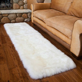 高档欧式纯羊毛地毯客厅卧室白色长毛羊皮床边床前毯防滑地垫拍照