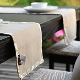 汉尚 现代简约全棉纯色桌旗餐桌布盖布桌垫茶几桌布布艺长方形