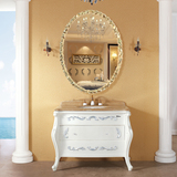 【镜之尊】欧式浴室镜化妆镜卧室壁挂镜子洗手间卫浴镜洗漱镜柜