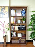 特价五层单个书柜书架储物柜家居时尚美式书橱欧式实木组装成人柜