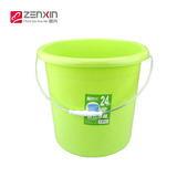 振兴 水桶提水欧式桶洗车桶手提装塑料储水桶洗澡桶 加厚圆桶24L
